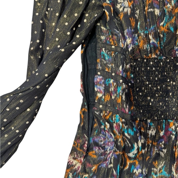 Maria Cher Jujuy Long Sleeve Mini Dress Black Dahlia XS S M NWT - Picture 4 of 9